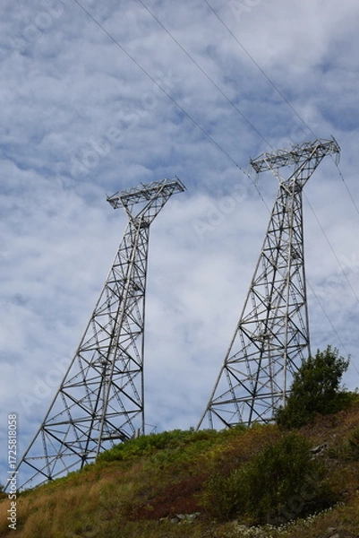 Obraz two transmission towers 