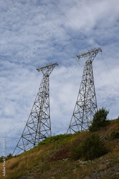 Obraz two transmission towers 