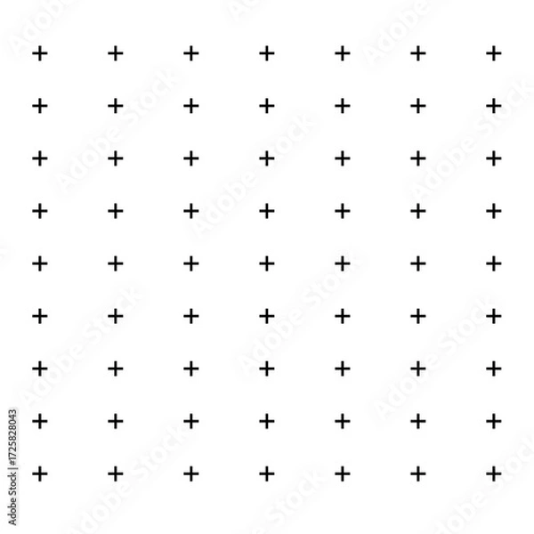 Fototapeta Dense array of film tracking markers for visual effects isolated on transparent background