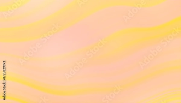 Fototapeta Yellow Striped Pastel Abstract Background. Generative AI