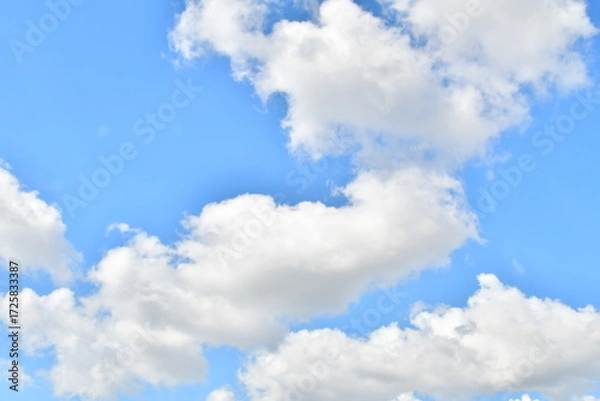 Obraz White Clouds in Blue Sky