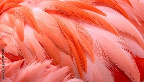 Fototapeta Close-up of flamingo feathers