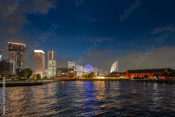 Fototapeta 横浜・みなとみらい・夜景