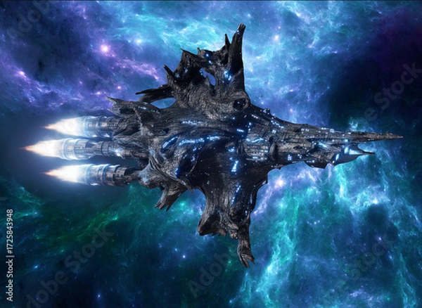 Fototapeta Intergalactic Spaceship Architecture