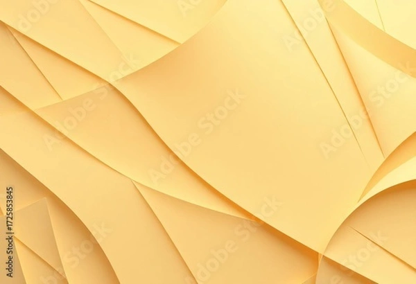 Fototapeta Abstract geometric folds in various shades of beige and cream create a textured backdrop,  geometric,  paper texture
