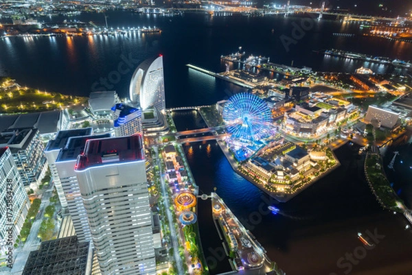Fototapeta 横浜　みなとみらい　夜景