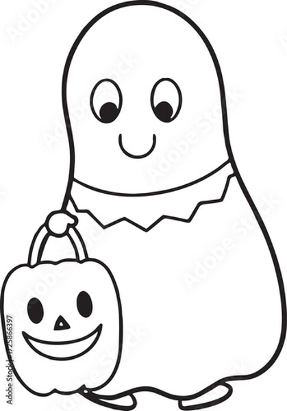 Obraz Halloween Characters Coloring Pages pack of 10