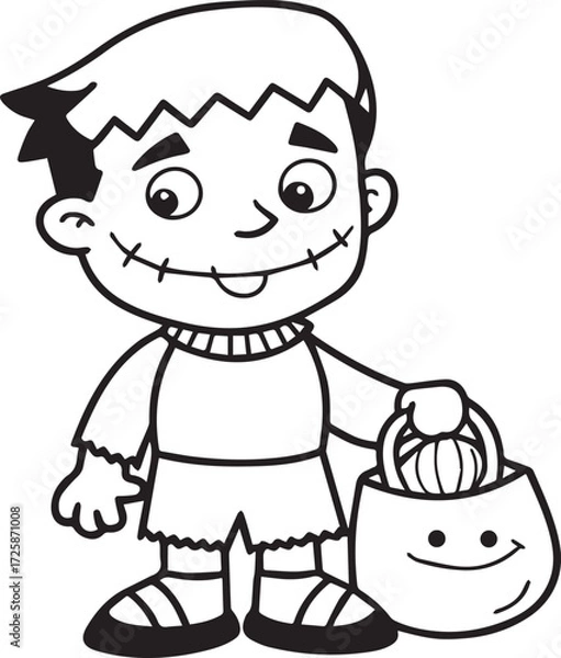 Obraz Halloween Characters Coloring Pages pack of 10