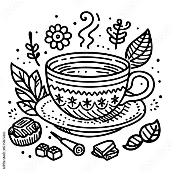Obraz Doddle tea time boho chic