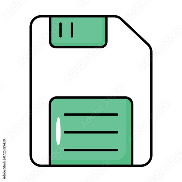 Obraz User Interfece Colored Outline Icons