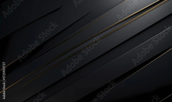 Fototapeta Black striped paper background with lines