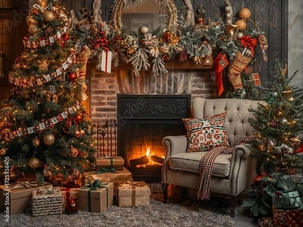 Obraz Christmas photobooth