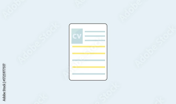 Obraz CV icon vector design