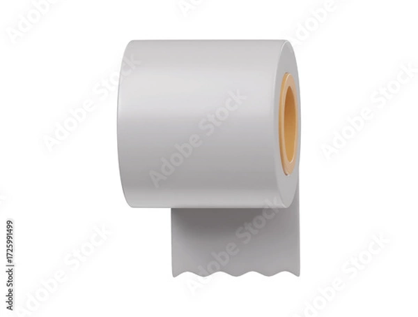 Obraz 3d toilet paper roll icon 