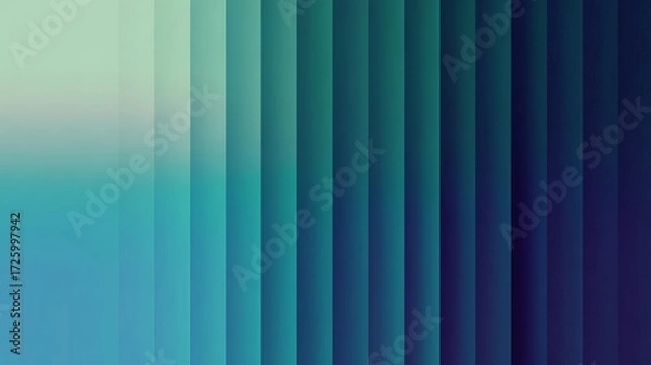Fototapeta linear color gradients in flat turquoise, high quality, copy and text space, 16:9