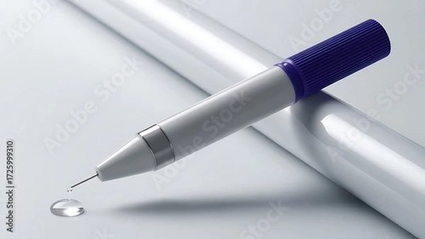 Fototapeta Precision Applicator with Droplet of Liquid