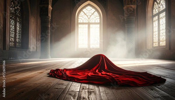 Fototapeta Sufi Whirling Dervish Cloak . Religion concept. Generated Image