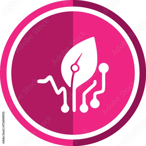 Obraz Smart Leaf Circuit Icon