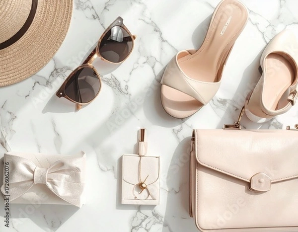 Obraz Aesthetic Flat Lay