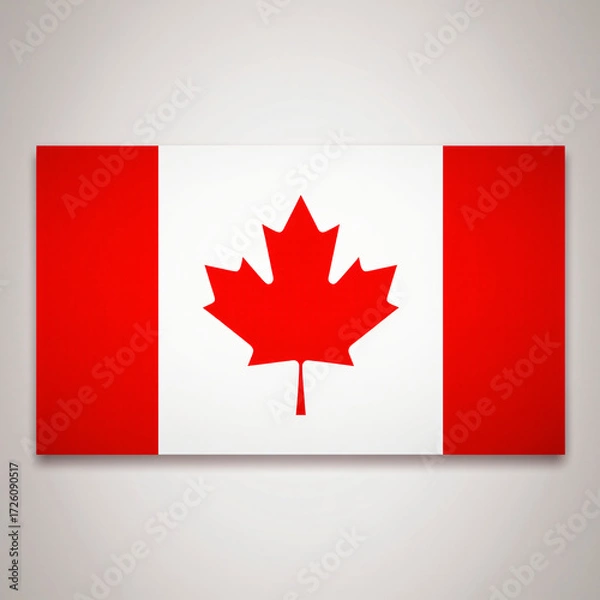 Obraz high quality vector image of the flag of Canada