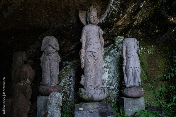 Obraz 千葉県金谷鋸山日本寺羅漢道の石仏