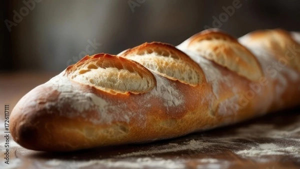 Obraz Artisan Baguette - A Crusty Loaf of French Bread Perfection.
