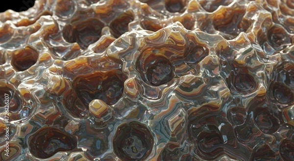 Fototapeta a close up of a rock with many different colors