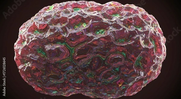 Fototapeta an image of a ball of colored liquid