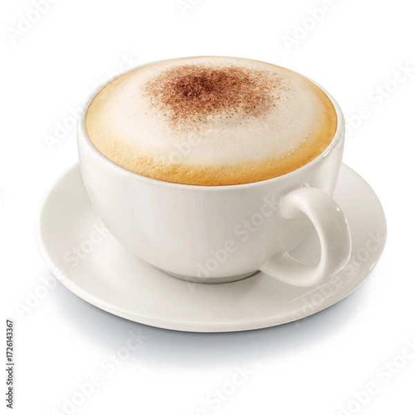 Fototapeta Cup of Cappuccino, PNG with transparent background (no background).