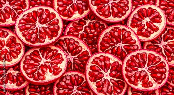 Fototapeta Pomegranate Slice Background