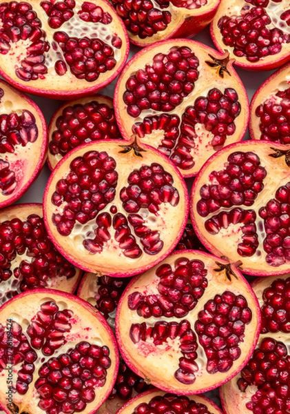 Fototapeta Pomegranate Slice Background