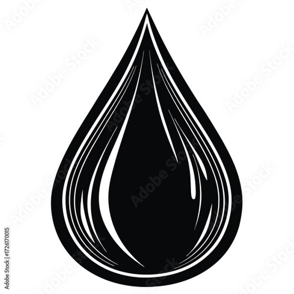 Fototapeta water drop isolated liquid droplet icon on white b (1).eps
