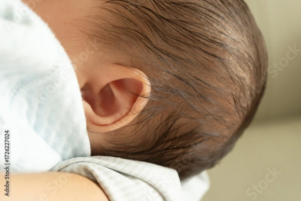 Obraz Close-up of baby ear