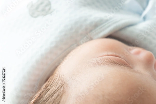 Obraz Close-up shot of a baby, newborn infant, 2 months old