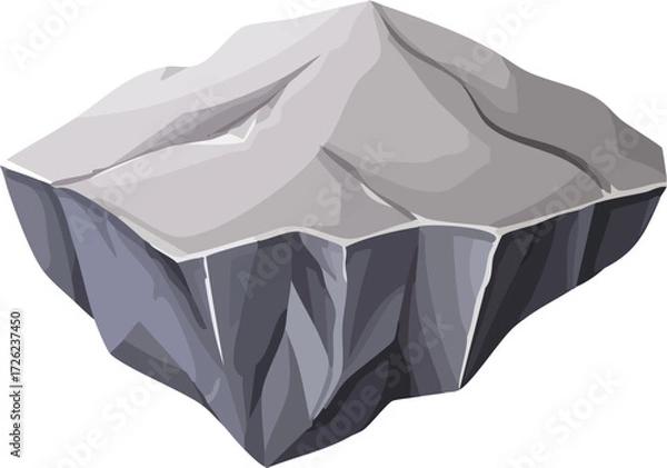Fototapeta rock stone isolated vector object