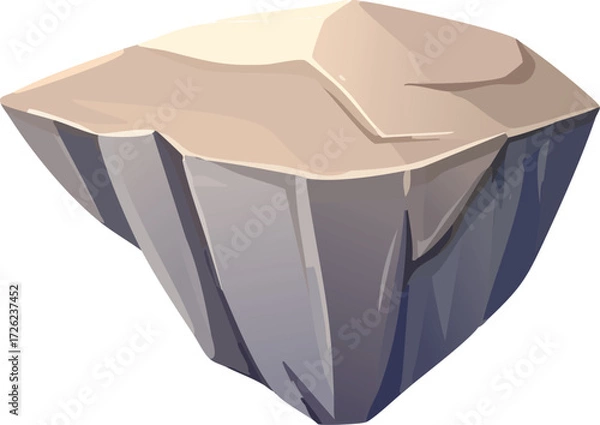 Fototapeta rock stone isolated vector object