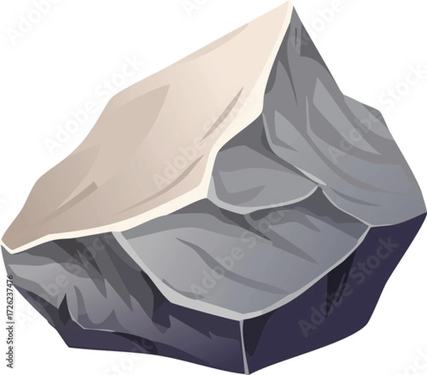 Fototapeta rock stone isolated vector object