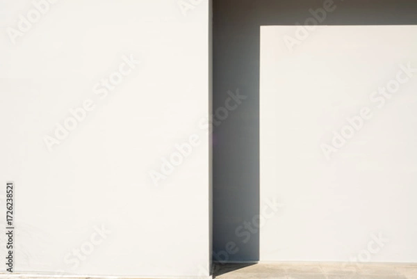 Fototapeta Contemporary Minimalist Wall and Light Shadow