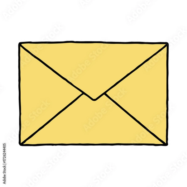 Fototapeta 黄色い封筒