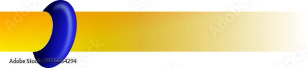 Fototapeta Abstract Gold Text Bar with Blue Ring