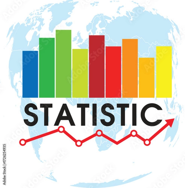 Fototapeta WORLD STATISTICS DAY VECTOR ILLUSTRATION READY TO USE