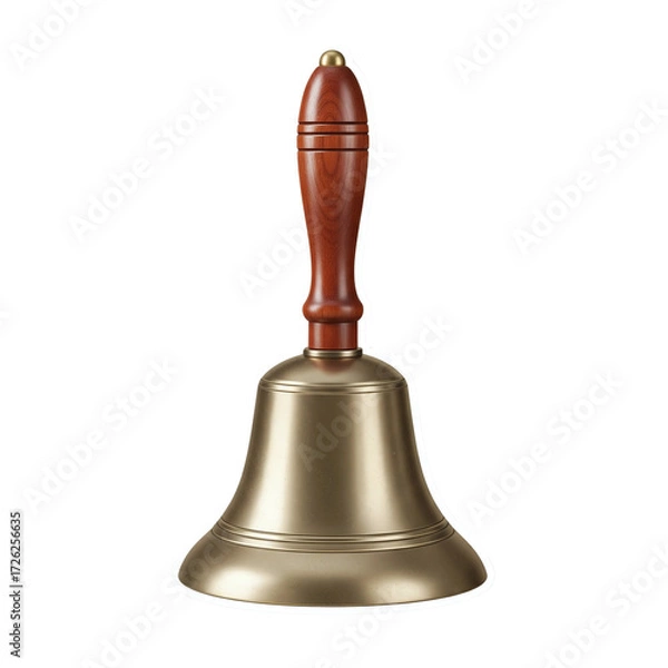 Fototapeta bell unique design with creative perspective, innovative bell shape with artistic details and unusual angles, decorative or symbolic element isolated on transparent background PNG