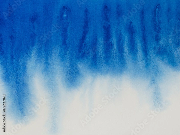 Obraz Abstract  dark blue watercolor background