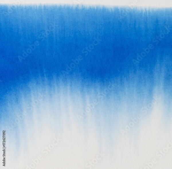 Obraz Abstract  blue watercolor background. Watercolor ombre.