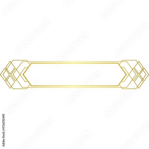 Obraz gold title name vector