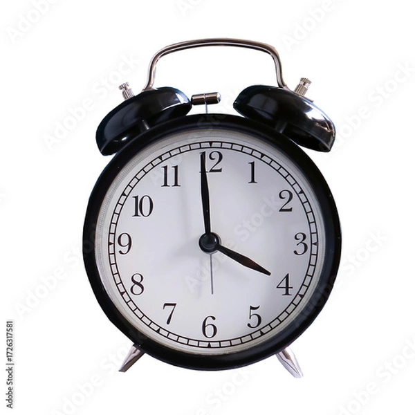 Obraz isolated on white background, an alarm clock
