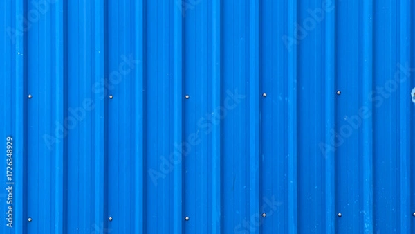 Fototapeta Metal sheet wall texture background with folded pattern design for added strength, symbolizing durability, structure,