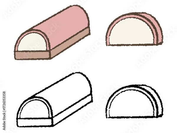 Obraz 手描きのかまぼこ