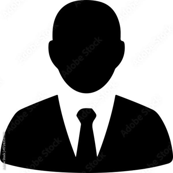 Fototapeta man silhouette vector illustration