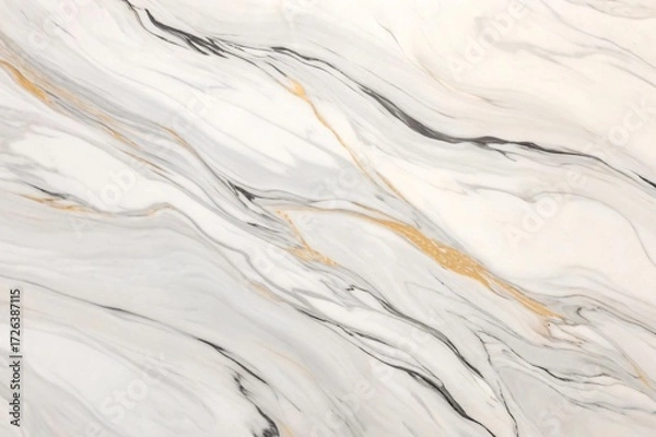 Obraz Experience the stunning beauty of this modern marble texture with elegant gold veins, perfect for upscale interiors, luxurious designs, and creating a sophisticated atmosphere